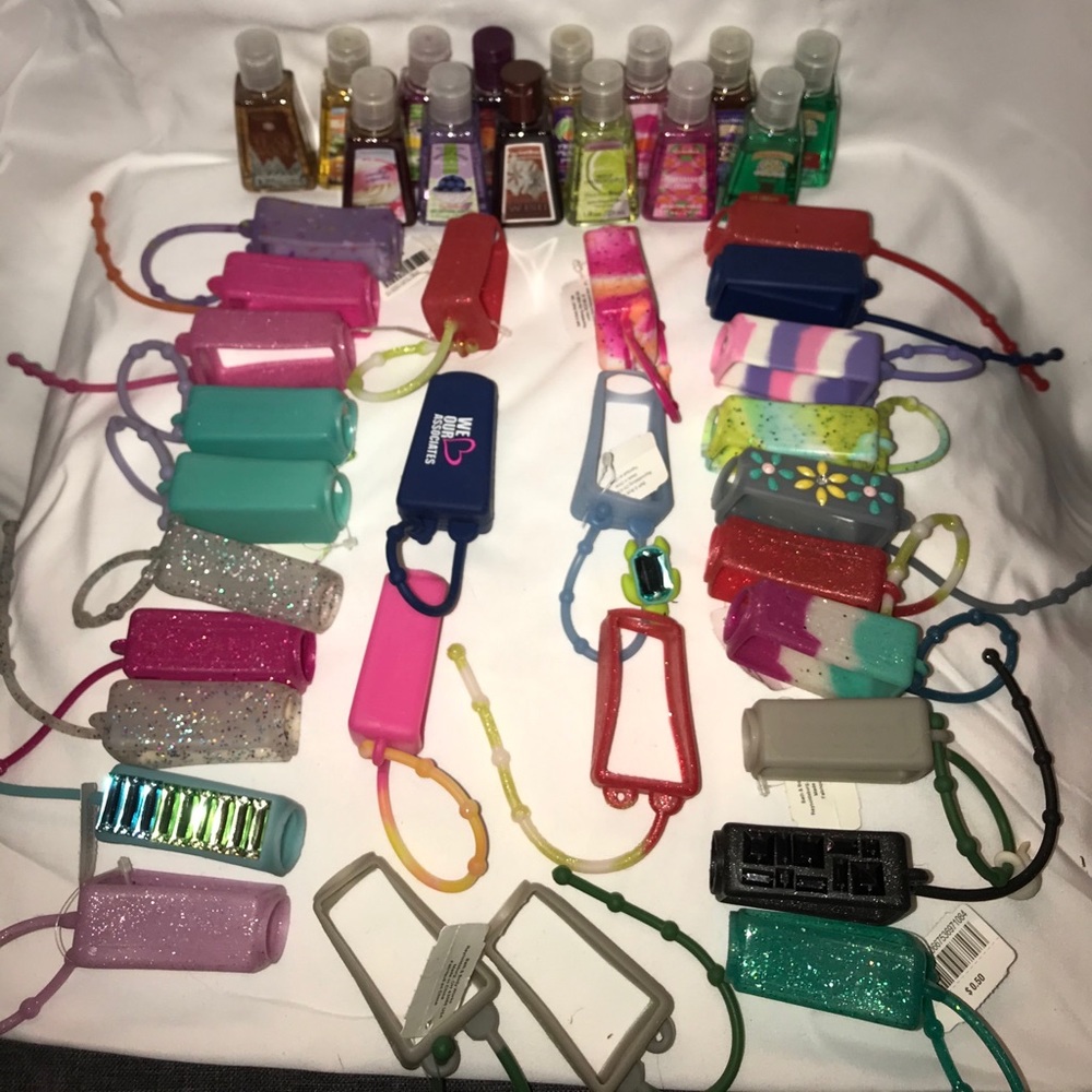 Bath and Body Works hand sanitizer collection